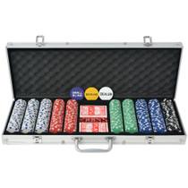 vidaXL Set za Poker s 500 Žetona Aluminijum vidaXL Set za Poker s 500 Žetona Aluminijum