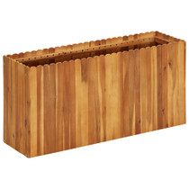 Vrtna posuda za sadnju od masivnog bagremovog drva 100x30x50 cm