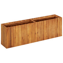 Vrtna posuda za sadnju od masivnog bagremovog drva 150x30x50 cm