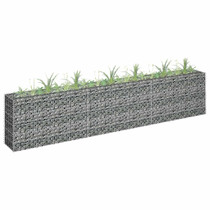 Gabionska sadilica od pocinčanog čelika 270 x 30 x 60 cm Gabionska sadilica od pocinčanog čelika 270 x 30 x 60 cm