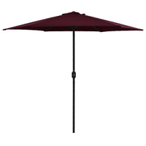 Vrtni suncobran s aluminijskom šipkom 270 x 246 cm bordo Vrtni suncobran s aluminijskom šipkom 270 x 246 cm bordo