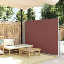 Uvlačiva bočna tenda za terasu 170 x 300 cm smeđa
