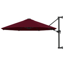 Zidni suncobran s metalnom šipkom 300 cm bordo Zidni suncobran s metalnom šipkom 300 cm bordo
