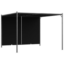 Vrtna pergola s pomičnim krovom 3 x 3 m antracit
