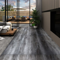 Podne obloge od PVC-a 5,26 m² 2 mm sjajne sive