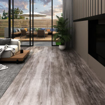 Podne obloge PVC 5,02 m² 2 mm samoljepljive mat smeđa boja drva