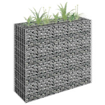Gabionska sadilica od pocinčanog čelika 90 x 30 x 90 cm Gabionska sadilica od pocinčanog čelika 90 x 30 x 90 cm