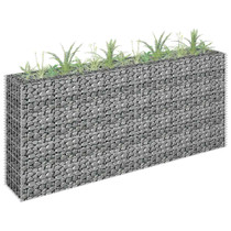 Gabionska sadilica od pocinčanog čelika 180 x 30 x 90 cm Gabionska sadilica od pocinčanog čelika 180 x 30 x 90 cm