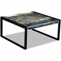 Stolić za kavu od masivnog obnovljenog drva 80 x 80 x 40 cm Stolić za kavu od masivnog obnovljenog drva 80 x 80 x 40 cm