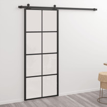 Klizna vrata od aluminija i stakla ESG 76 x 205 cm crna