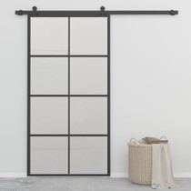 Klizna vrata od aluminija i stakla ESG 102,5 x 205 cm crna