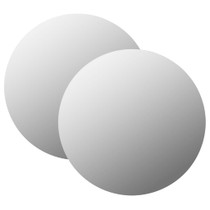 Zidna ogledala 2 kom 40 cm okrugla staklena
