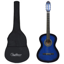 Klasična gitara za početnike s torbom plava 4/4 39 " Klasična gitara za početnike s torbom plava 4/4 39 "