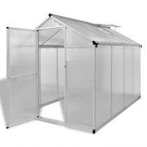 Ojačani aluminijski staklenik s osnovnim okvirom 4,6 m²