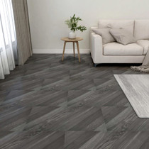 Samoljepljive podne obloge 55 kom PVC 5,11 m² sive prugaste