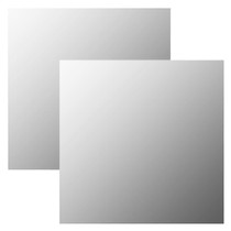 Zidna ogledala 2 kom 60 x 60 cm četvrtasta staklena
