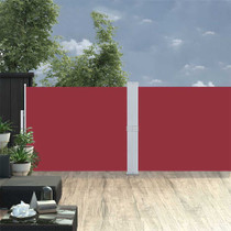 Uvlačiva bočna tenda za terasu 140 x 1200 cm crvena