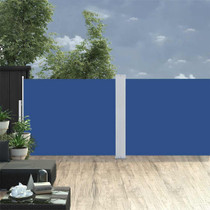Uvlačiva bočna tenda za terasu 170 x 1200 cm plava