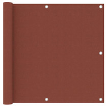 Balkonski zastor terakota 90 x 300 cm od tkanine Oxford