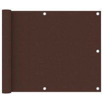 Balkonski zastor smeđi 75 x 500 cm od tkanine Oxford