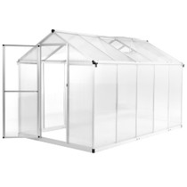 Staklenik od aluminija 302 x 190 x 195 cm 11,19 m³