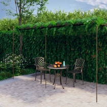 Vrtna pergola antikna smeđa 6 x 3 x 2,5 m željezna Vrtna pergola antikna smeđa 6 x 3 x 2,5 m željezna