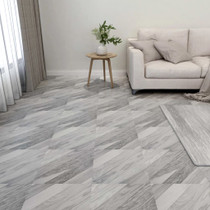 Samoljepljive podne obloge 55 kom PVC 5,11 mÂ² sive prugaste
