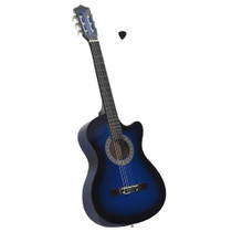 Klasična gitara Western s prorezom i 6 žica plava 38 " Klasična gitara Western s prorezom i 6 žica plava 38 "
