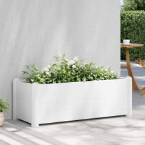 Povišena vrtna gredica PP bijela 100 x 43 x 35 cm