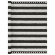 Balkonski zastor HDPE 120 x 400 cm antracit i bijeli