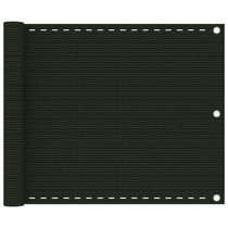 Balkonski zastor tamnozeleni 75 x 600 cm HDPE