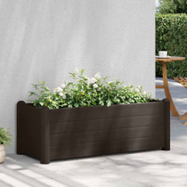 Povišena vrtna gredica PP boja kave 100 x 43 x 35 cm