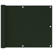Balkonski zastor tamnozeleni 75 x 500 cm HDPE