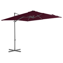 Konzolni suncobran s čeličnom šipkom bordo 250 x 250 cm Konzolni suncobran s čeličnom šipkom bordo 250 x 250 cm