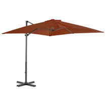 Konzolni suncobran s aluminijskom šipkom 250 x 250 cm terakota Konzolni suncobran s aluminijskom šipkom 250 x 250 cm terakota