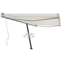 Samostojeća tenda na ručno uvlačenje 450 x 300 cm krem