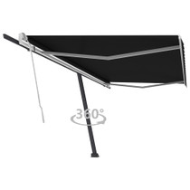 Samostojeća tenda na ručno uvlačenje 500 x 300 cm antracit