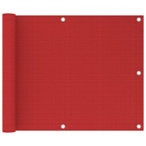 Balkonski zastor crveni 75 x 300 cm HDPE
