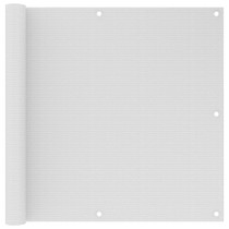 Balkonski zastor bijeli 90 x 500 cm HDPE