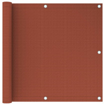 Balkonski zastor terakota 90 x 400 cm HDPE