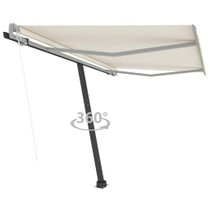 Samostojeća automatska tenda 300 x 250 cm krem