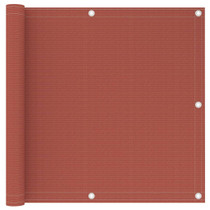 Balkonski zastor terakota 90 x 600 cm HDPE
