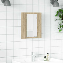 LED kupaonski ormarić s ogledalom boja hrasta 40 x 12 x 45 cm LED kupaonski ormarić s ogledalom boja hrasta 40 x 12 x 45 cm