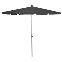 Vrtni suncobran sa šipkom 210 x 140 cm antracit Vrtni suncobran sa šipkom 210 x 140 cm antracit