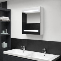 LED kupaonski ormarić s ogledalom sjajni bijeli 50 x 14 x 60 cm LED kupaonski ormarić s ogledalom sjajni bijeli 50 x 14 x 60 cm