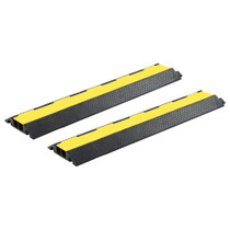 Rampe za zaštitu kabela 2 kom s 2 kanala gumene 101,5 cm Rampe za zaštitu kabela 2 kom s 2 kanala gumene 101,5 cm
