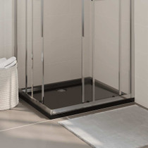 Pravokutna ABS tuš-kada crna 80 x 90 cm Pravokutna ABS tuš-kada crna 80 x 90 cm