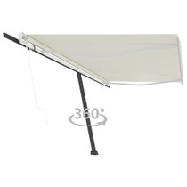 Samostojeća automatska tenda 500 x 350 cm krem