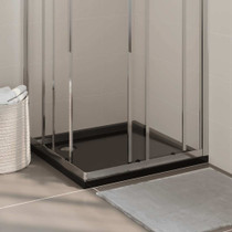 Četvrtasta tuš-kada ABS crna 80 x 80 cm Četvrtasta tuš-kada ABS crna 80 x 80 cm