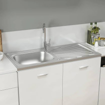 Kuhinjski sudoper srebrni 1000x500x155 mm od nehrđajućeg čelika Kuhinjski sudoper srebrni 1000x500x155 mm od nehrđajućeg čelika